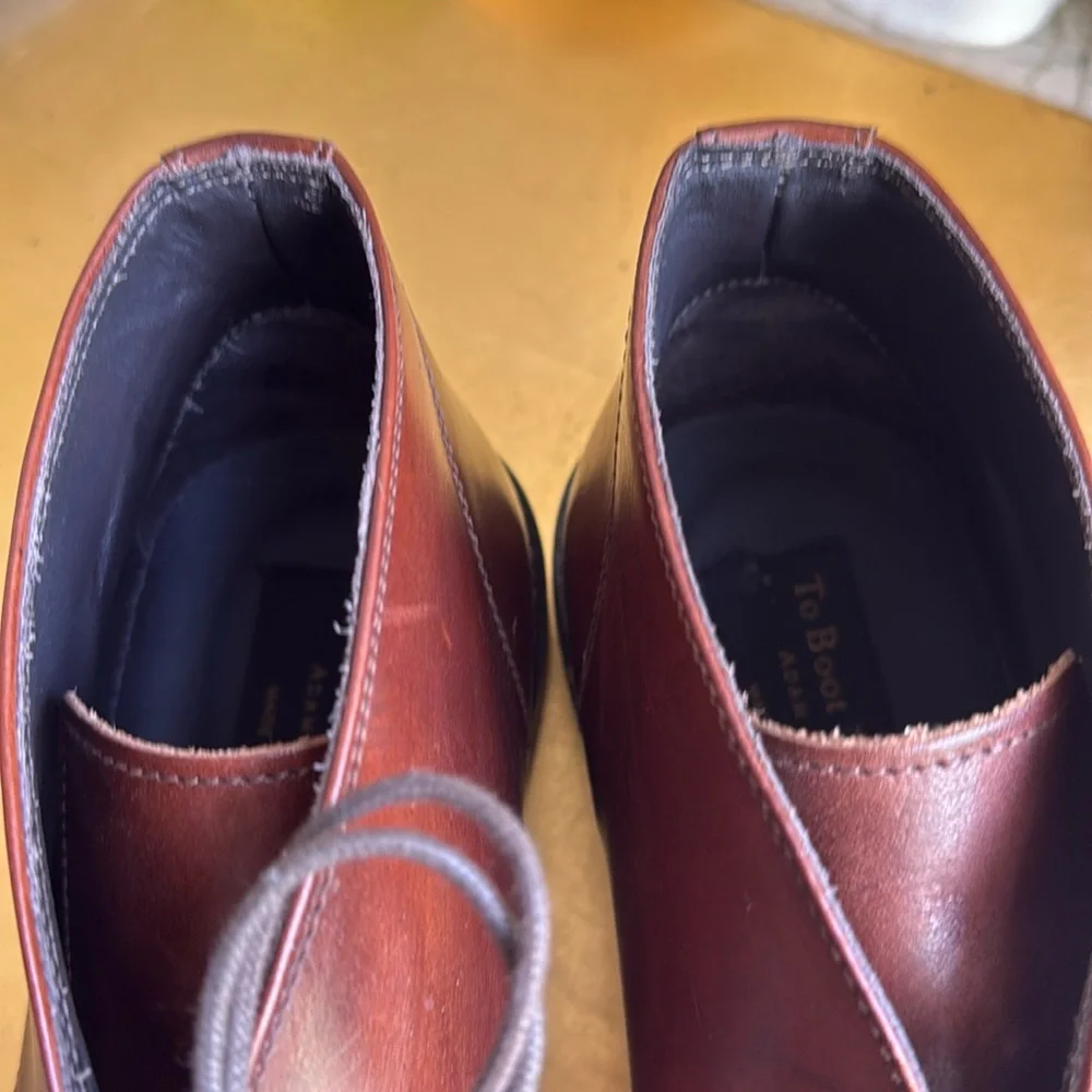 To Boot New York Adam Derrick Chukka Boots in Brown Variated Leather